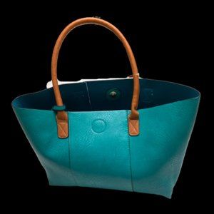 sofia vitali teal 3 in 1 tote purse set